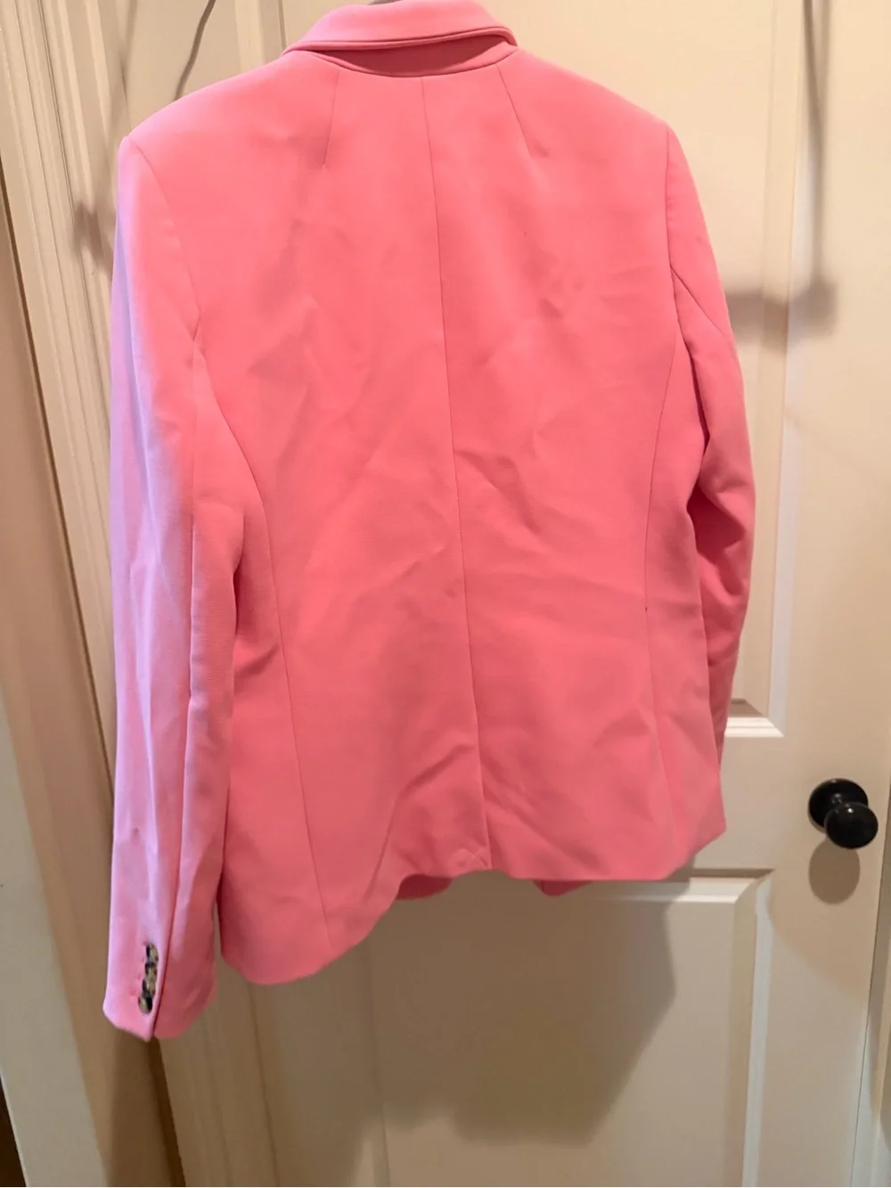J. Crew Bright Pink Single-Button Tailored Blazer